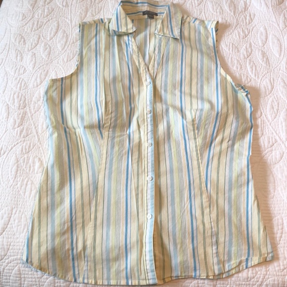 Ann Taylor Cheetah Sleeveless Blouse